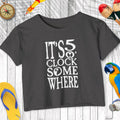 "It's 5 O'Clock Somewhere" Parrot Head Crop Top